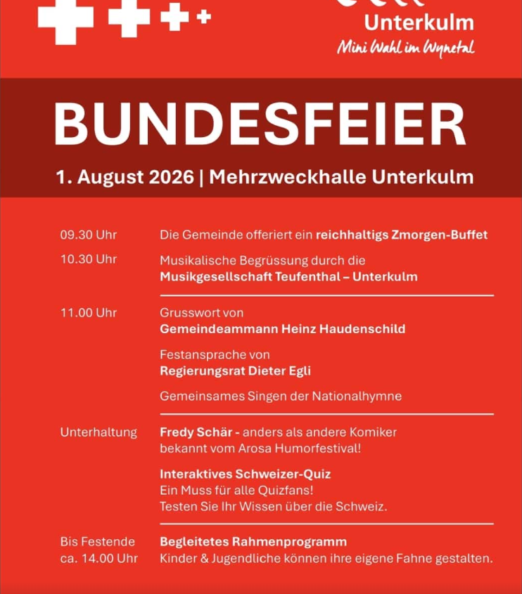 Bundesfeier Unterkulm