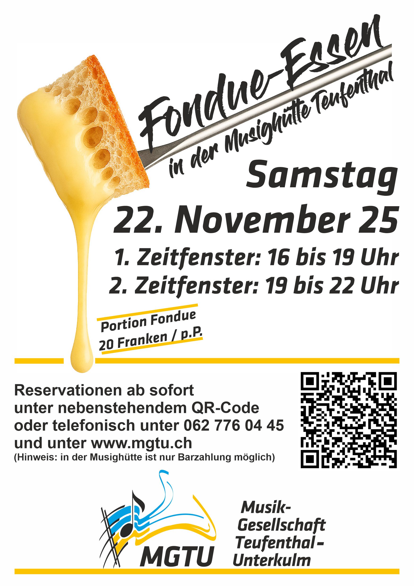 Fondue Essen in der Musighütte